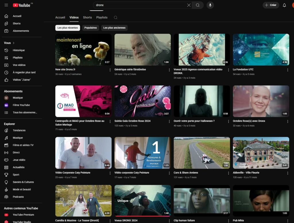 chaine youtube
